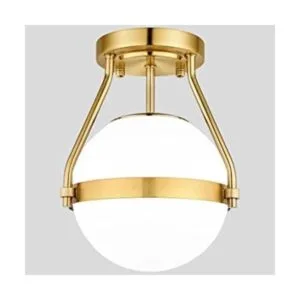 Lakumu Globe Lámpara de techo semiempotrada lámpara de_1