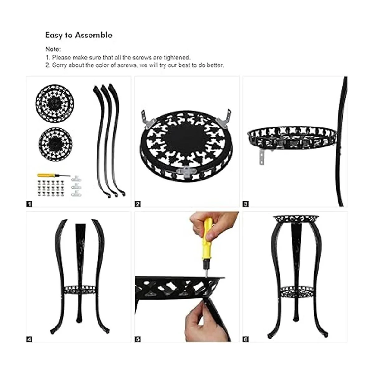 Ufine Soporte de metal para plantas de 2 niveles para_6
