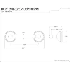 Kingston BA1118SN Soporte para papel higiénico_2