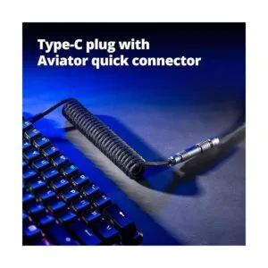 GunMjo Cable USB C en espiral personalizado para teclado_4