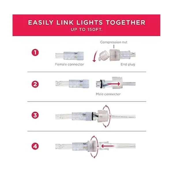 UltraPro Luces de cuerda de escape cambio de color_6
