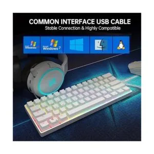 Targeal Teclado mecánico para juegos 60 61 teclas_6