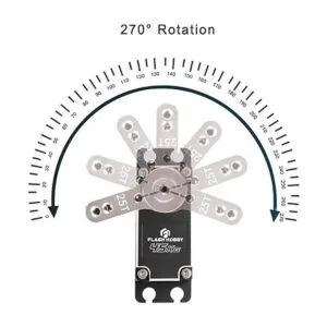 FLASH HOBBY Servo sin núcleo de 99.2 lbs 8.4 V de alto par_5