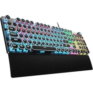 AULA Teclado mecánico para juegos F2088 estilo máquina de_1