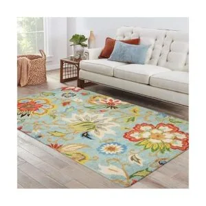 Lahome Collection Alfombra moderna de área floral 3 x 5_3