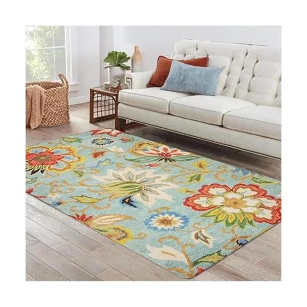 Lahome Collection Alfombra moderna de área floral 3 x 5_3