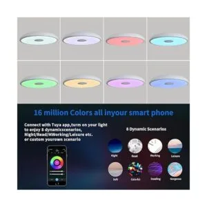 ASALL Lámpara de techo impermeable inteligente de 11_3