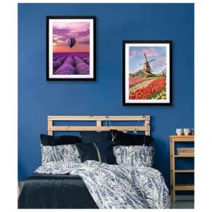 Mxtallup 2 marcos de fotos con diamantes de 15.7 x 19.7_7