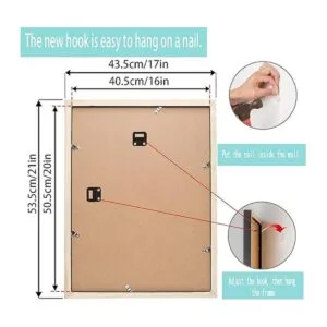 Mxtallup 2 marcos de fotos con diamantes de 15.7 x 19.7_3