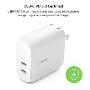 Belkin Cargador de pared USB tipo C PD de 40 W puertos_4