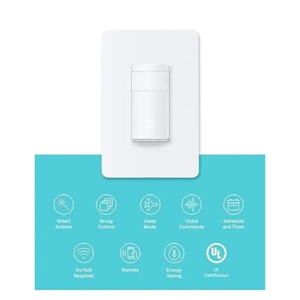 Kasa Smart Interruptor de sensor de movimiento un solo_2