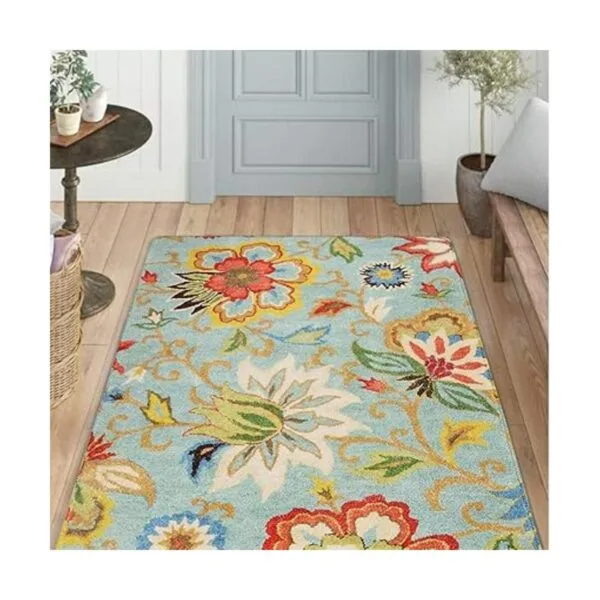 Lahome Collection Alfombra moderna de área floral 3 x 5_4