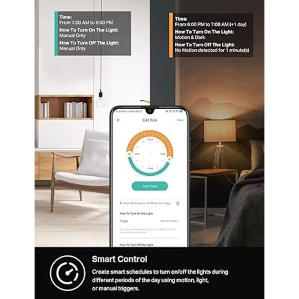 Kasa Smart Interruptor de sensor de movimiento un solo_4