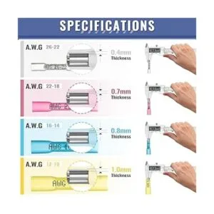 Sopoby Juego de conectores de cable eléctrico de grado_2