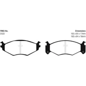 EBC Brakes DP41250R Yellowstuff Street and Track Pastilla_2