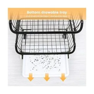 MODEREVE Cesta de frutas para cocina cesta apilable de 5_6