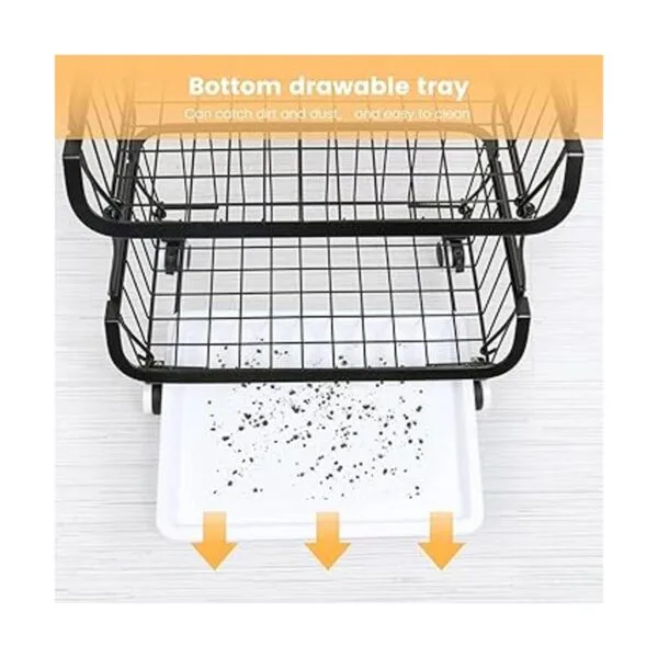 MODEREVE Cesta de frutas para cocina cesta apilable de 5_6