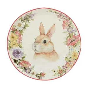 Certified International Easter Garden Plato de postre y_4