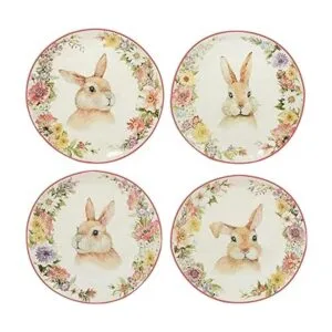 Certified International Easter Garden Plato de postre y_1