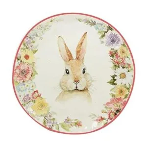 Certified International Easter Garden Plato de postre y_3