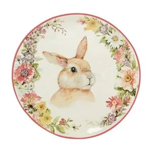 Certified International Easter Garden Plato de postre y_2