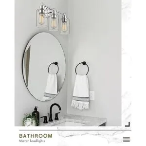 FEMILA Accesorios de iluminación de tocador luces de baño_3