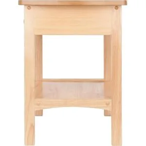 Mesita de noche Winsome Wood con cajón y estante Madera_5