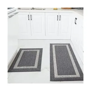 COSY HOMEER Tapetes de cocina 2 piezas para la parte_3