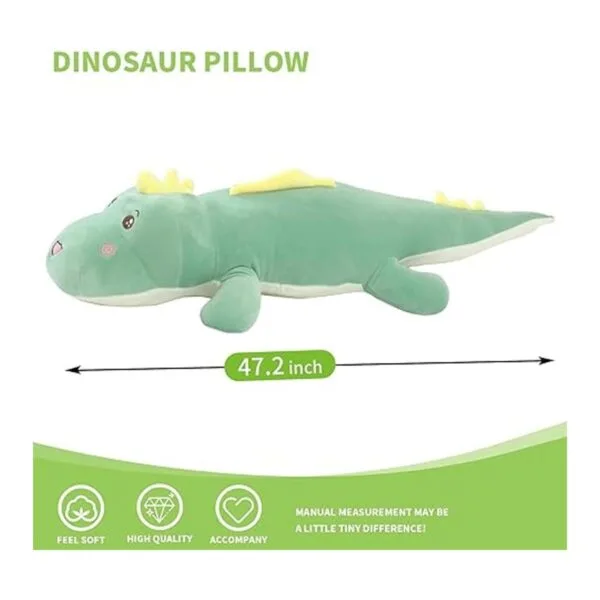 Almohada de juguete de peluche de dinosaurio de 47.2_4