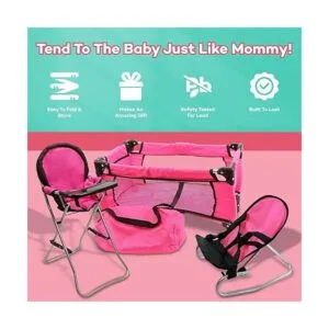 Mommy Me estuche de juego muñeca 3 en 1 paquete de_6