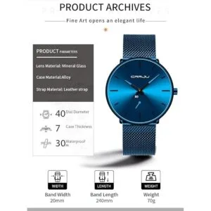 Reloj de pulsera para hombre de moda impermeable y_6