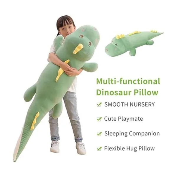Almohada de juguete de peluche de dinosaurio de 47.2_5