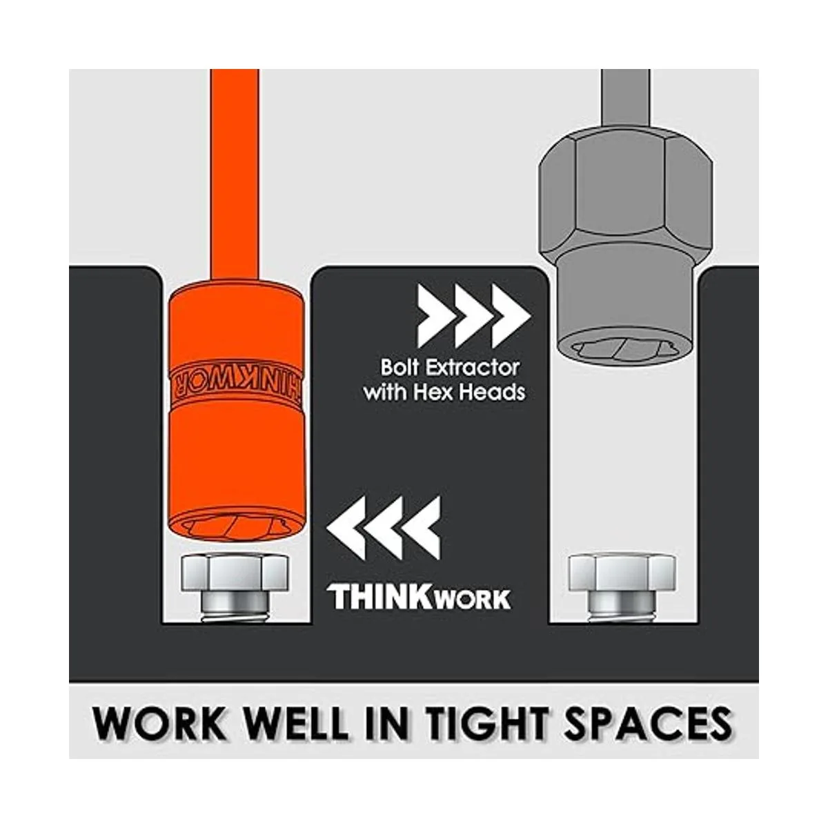 THINKWORK Juego de extractor de pernos juego de 32 piezas_2