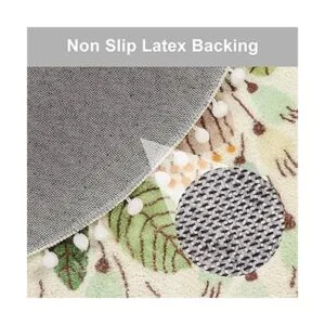 Uphome Alfombra redonda para dormitorio alfombra circular_4