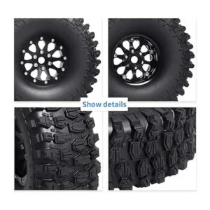 GoHobby Ruedas y neumáticos Beadlock de 1.9 pulgadas para_5