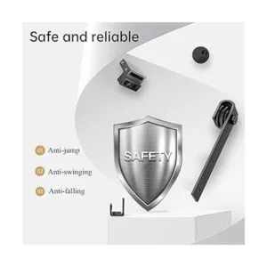 EaseLife Kit de riel para puerta corrediza con montaje_4