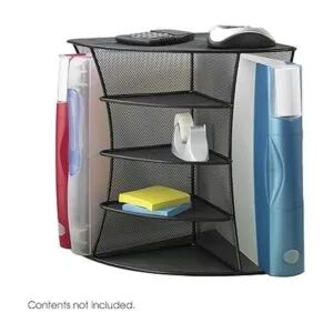 Safco Products Onyx Organizador de esquina de malla_2