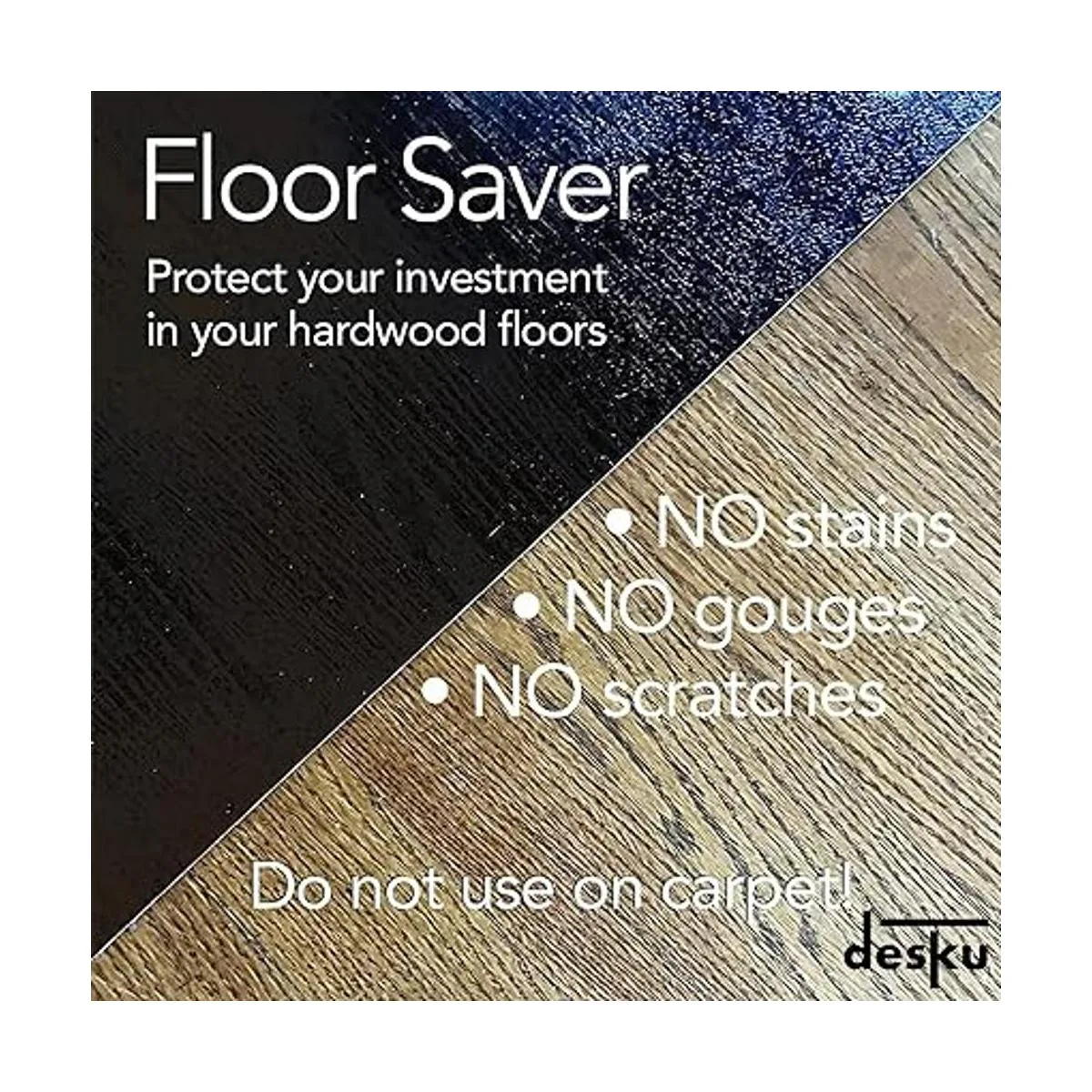 DESKU Tapete para silla de escritorio de oficina con_5