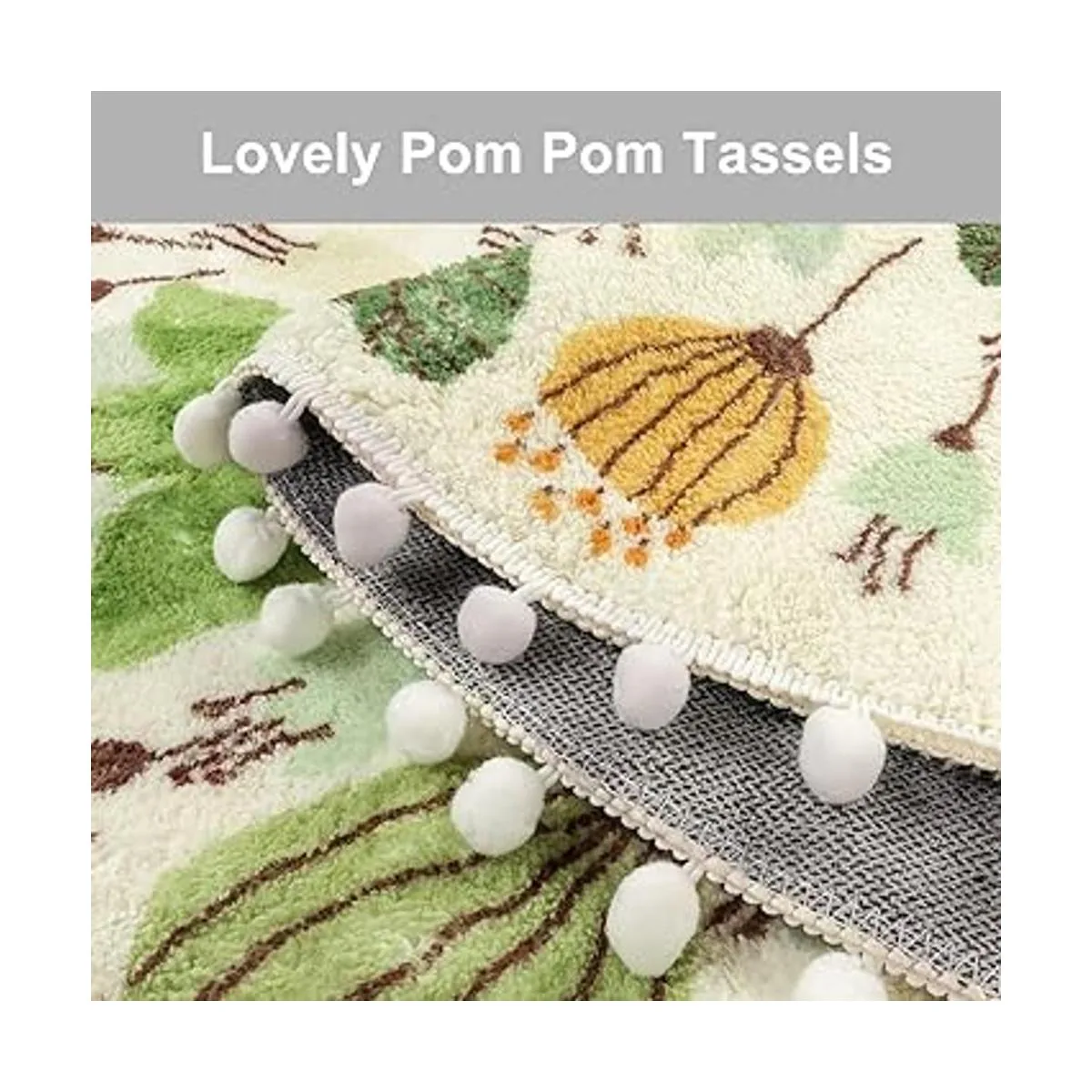 Uphome Alfombra redonda para dormitorio alfombra circular_2