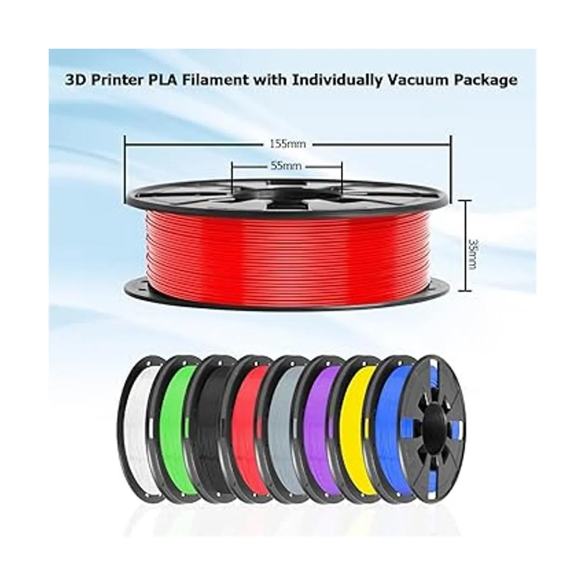 Paquete de 8 filamentos de impresora 3D Dveda de 0.03_4