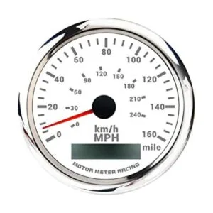 MOTOR METER RACING W Pro Velocímetro GPS de 0160 MPH 0240_1