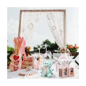 85 bolsas de regalo de PVC transparente con asas bolsas_5