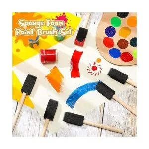 300 pinceles de esponja de 1 pulgada para pintar con_7