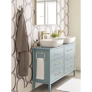 Esquire Anillo de toalla contemporáneo de níquel_3