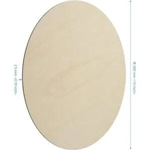 SEHOI Círculos redondos de madera 24 piezas de rebanadas_2