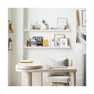 Estantería flotante blanca para niños juego de 4_3