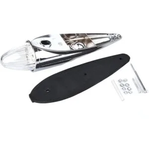 ECOTRIC Juego de 5 luces LED cromadas de 17 luces LED para_6