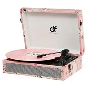 Vinyl Record Player Bluetooth with Builtin Speakers_1
