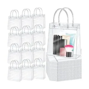 85 bolsas de regalo de PVC transparente con asas bolsas_1