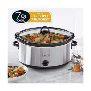 CrockPot Olla de cocción lenta manual ovalada de 7 cuartos_2